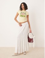 baby tee with tuscany olive in yellow