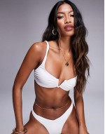 Lightweight mix and match bikini in white