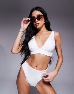 Lightweight mix and match bikini in white
